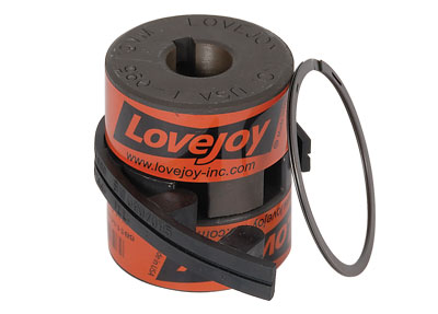 Lovejoy 26089 Size L100 Standard Jaw Coupling Hub 0.125 x 0.063 Keyway 1134 in-lbs Max Nominal Torque 2.54 OD 0.5 Bore 1.38 Length Through Bore Inch Sintered Iron 